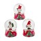 KSA Pack of 6 Red and Green Gnome Water Christmas Snow Globes 16"